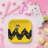 Erdnüsse | Snoopy & Linus Schlittenfahrt Pappteller (Party)