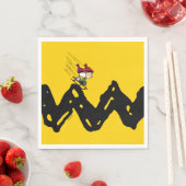 Erdnüsse | Snoopy & Linus Schlittenfahrt Serviette (Beispiel)