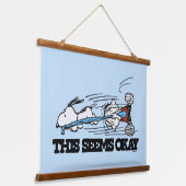 Erdnüsse | Snoopy & Linus Wandteppich Mit Holzrahmen (Gewinkelt)