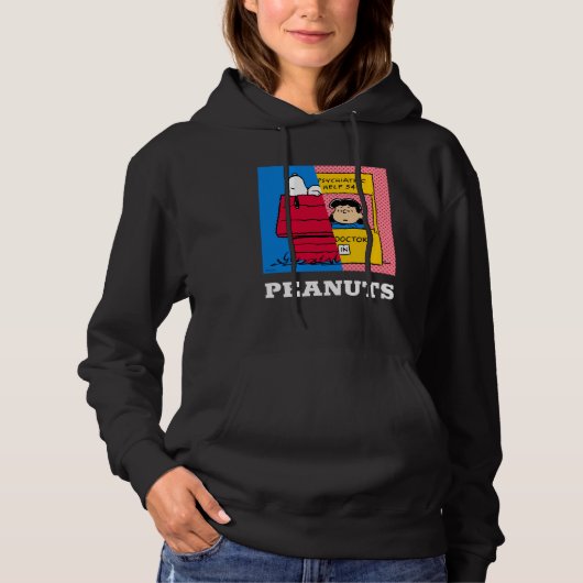 Erdnüsse | Snoopy & Lucy Half & Half Hoodie (Vorderseite)
