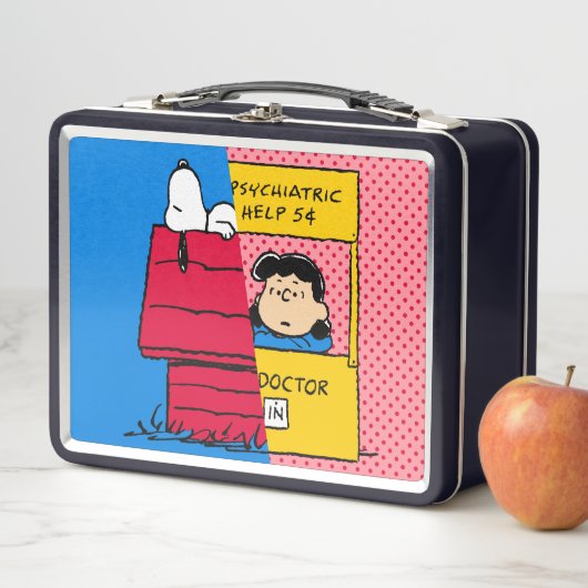 Erdnüsse | Snoopy & Lucy Half & Half Metall Brotdose (Beispiel)