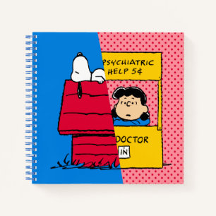 Erdnüsse Snoopy & Lucy Half & Half Notizblock