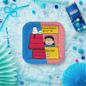 Erdnüsse | Snoopy & Lucy Half & Half Pappteller (Party)