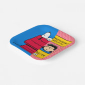 Erdnüsse | Snoopy & Lucy Half & Half Pappteller (Gewinkelt)