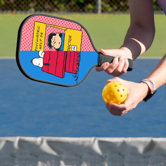 Erdnüsse | Snoopy & Lucy Half & Half Pickleball Schläger (InSitu)