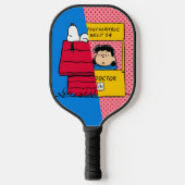 Erdnüsse | Snoopy & Lucy Half & Half Pickleball Schläger (Vorderseite)