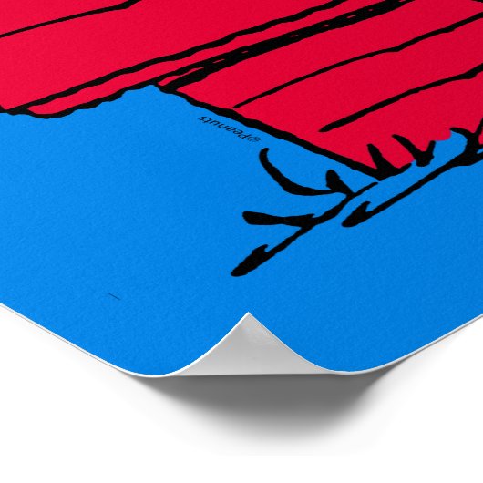 Erdnüsse | Snoopy & Lucy Half & Half Poster (Ecke)