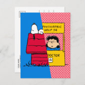 Erdnüsse | Snoopy & Lucy Half & Half Postkarte (Vorne/Hinten)