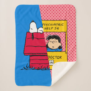 Erdnüsse Snoopy & Lucy Half & Half Sherpadecke