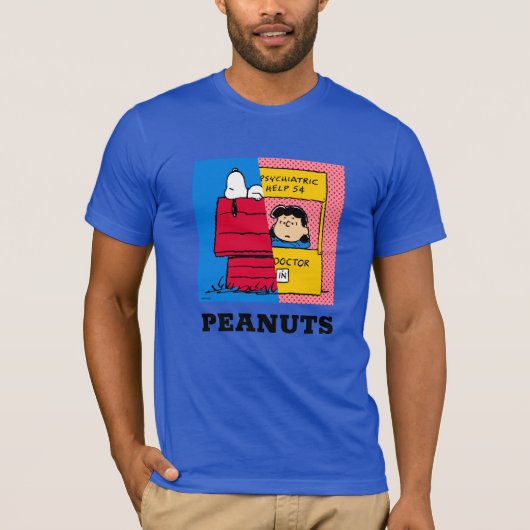 Erdnüsse | Snoopy & Lucy Half & Half T-Shirt (Vorderseite)