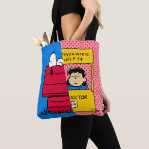 Erdnüsse   Snoopy & Lucy Half & Half Tasche