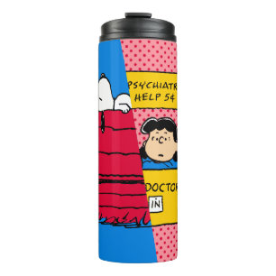 Erdnüsse   Snoopy & Lucy Half & Half Thermosbecher