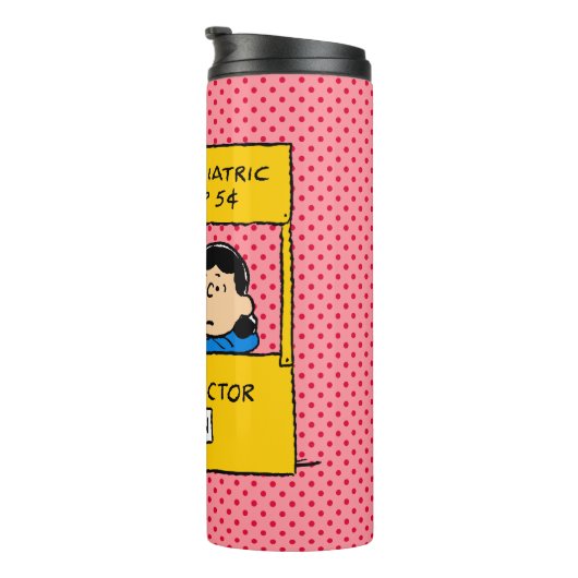 Erdnüsse | Snoopy & Lucy Half & Half Thermosbecher (Nach rechts gedreht)