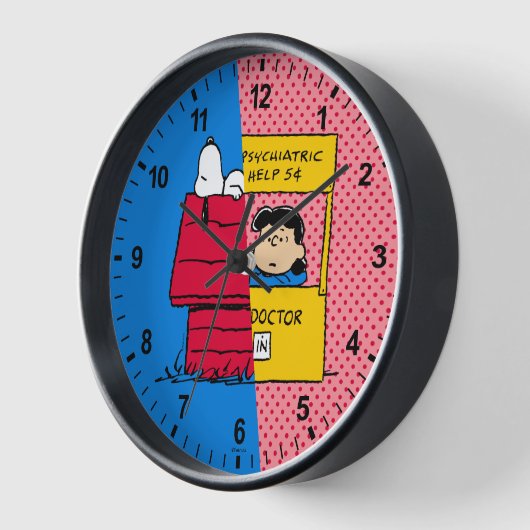 Erdnüsse | Snoopy & Lucy Half & Half Uhr (Winkel)