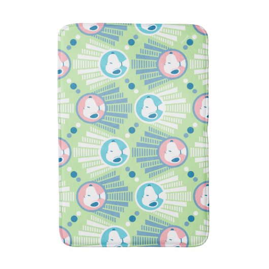 Erdnüsse | Snoopy Mint Green Deko Dreams Pattern Badematte (Vorderseite Vertikal)