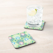 Erdnüsse | Snoopy Mint Green Deko Dreams Pattern Getränkeuntersetzer (Rechte Seite)