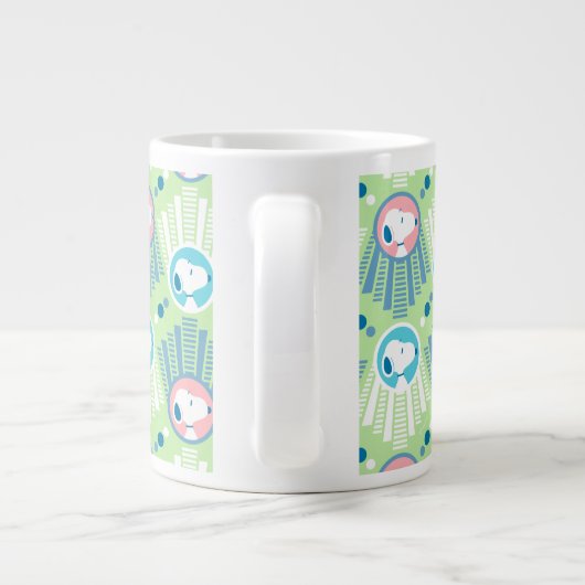 Erdnüsse | Snoopy Mint Green Deko Dreams Pattern Jumbo-Tasse (Rückseite)