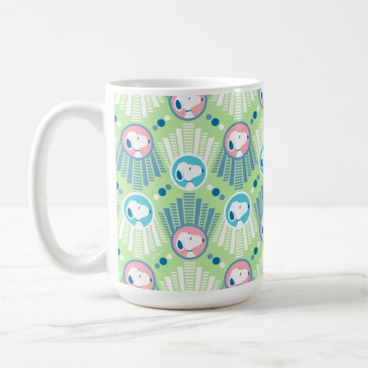 Erdnüsse | Snoopy Mint Green Deko Dreams Pattern Kaffeetasse (Links)