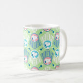 Erdnüsse | Snoopy Mint Green Deko Dreams Pattern Kaffeetasse (VorderseiteRechts)