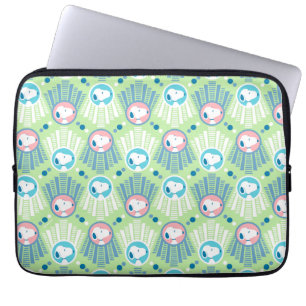 Erdnüsse   Snoopy Mint Green Deko Dreams Pattern Laptopschutzhülle