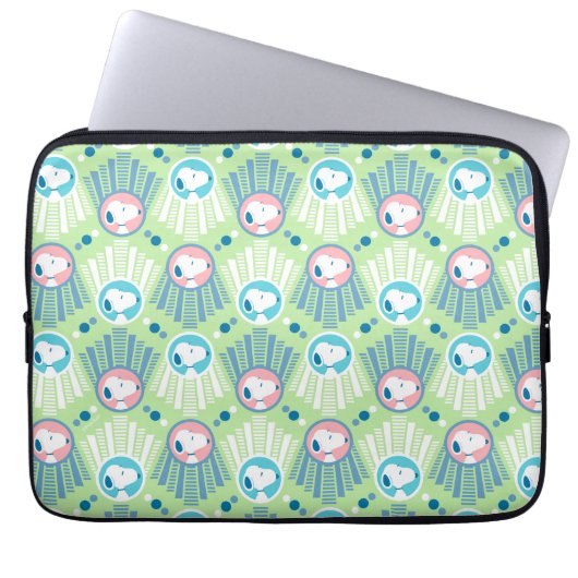 Erdnüsse | Snoopy Mint Green Deko Dreams Pattern Laptopschutzhülle (Vorderseite)
