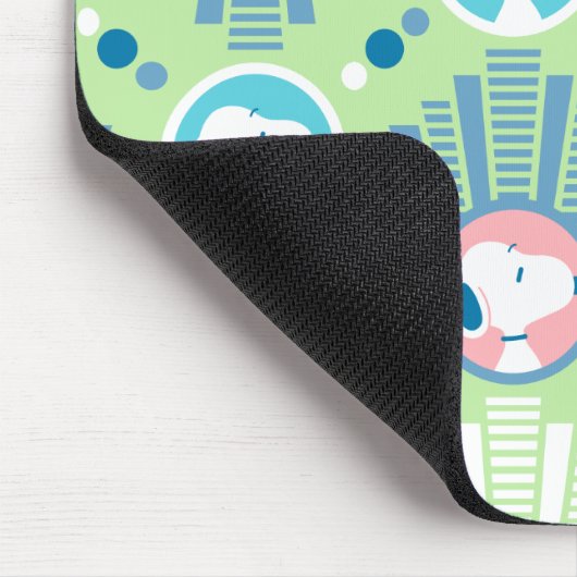 Erdnüsse | Snoopy Mint Green Deko Dreams Pattern Mousepad (Ecke)