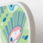 Erdnüsse | Snoopy Mint Green Deko Dreams Pattern Pickleball Schläger (Linke Seite)