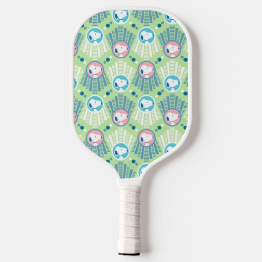 Erdnüsse | Snoopy Mint Green Deko Dreams Pattern Pickleball Schläger (Rückseite)