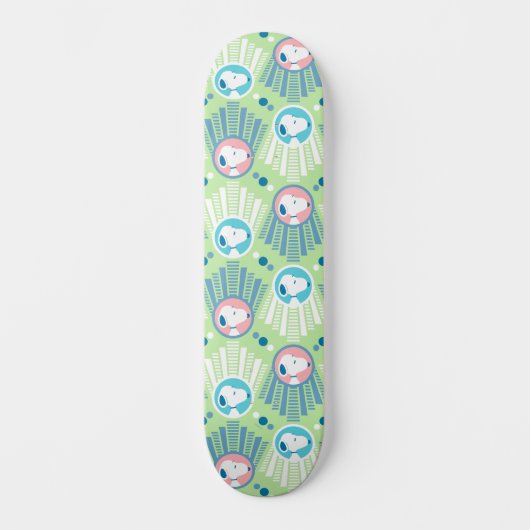 Erdnüsse | Snoopy Mint Green Deko Dreams Pattern Skateboard (Vorderseite)