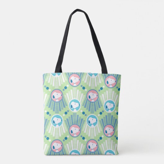 Erdnüsse | Snoopy Mint Green Deko Dreams Pattern Tasche (Rückseite)