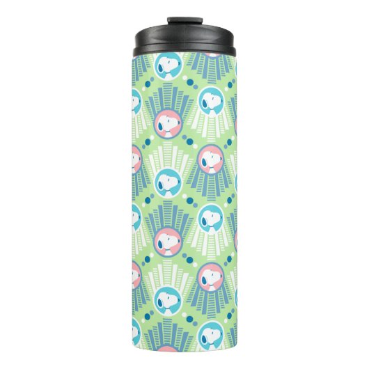 Erdnüsse | Snoopy Mint Green Deko Dreams Pattern Thermosbecher (Vorderseite)