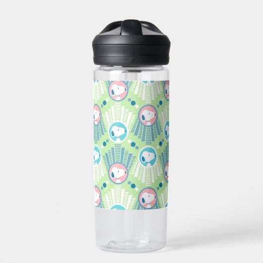 Erdnüsse | Snoopy Mint Green Deko Dreams Pattern Trinkflasche (Vorderseite)