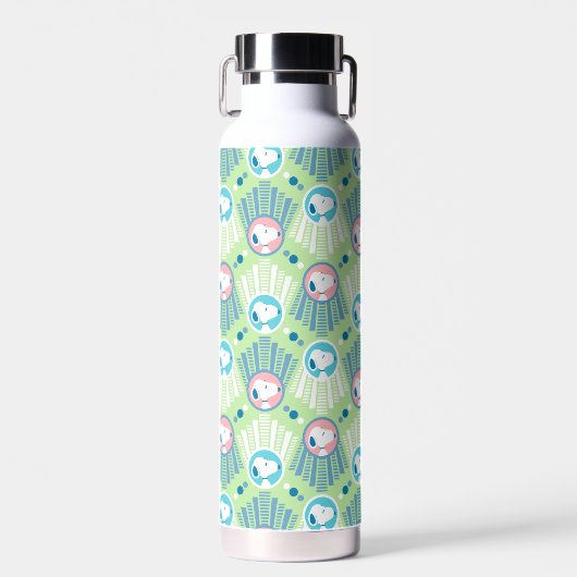 Erdnüsse | Snoopy Mint Green Deko Dreams Pattern Trinkflasche (Vorne)