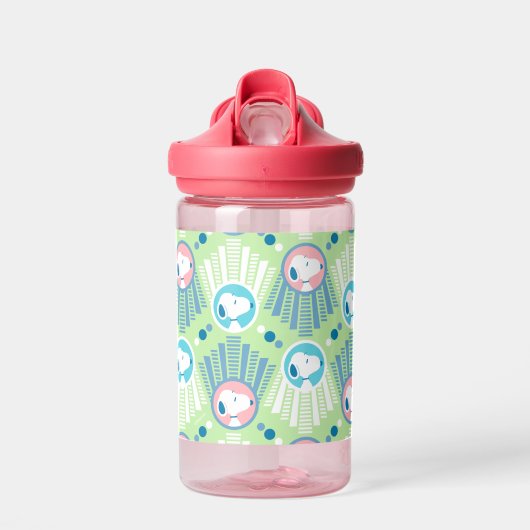 Erdnüsse | Snoopy Mint Green Deko Dreams Pattern Trinkflasche (Vorne)