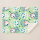 Erdnüsse | Snoopy Mint Green Deko Dreams Sherpadecke (Vorderseite (Horizontal))