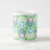 Erdnüsse | Snoopy Mint Grün Deco Dreams Muster Jumbo-Tasse (Vorderseite)