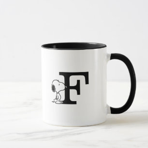 Erdnüsse   Snoopy Monogram F Tasse