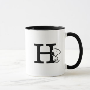 Erdnüsse   Snoopy Monogram H Tasse