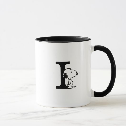 Erdnüsse | Snoopy Monogram I Tasse (Rechts)
