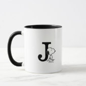 Erdnüsse | Snoopy Monogram J Tasse (Links)