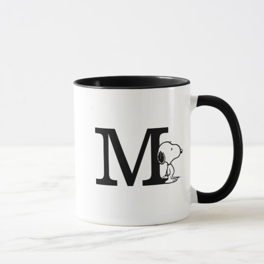 Erdnüsse | Snoopy Monogram M Tasse (Rechts)