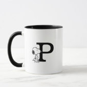 Erdnüsse | Snoopy Monogram P Tasse (Links)