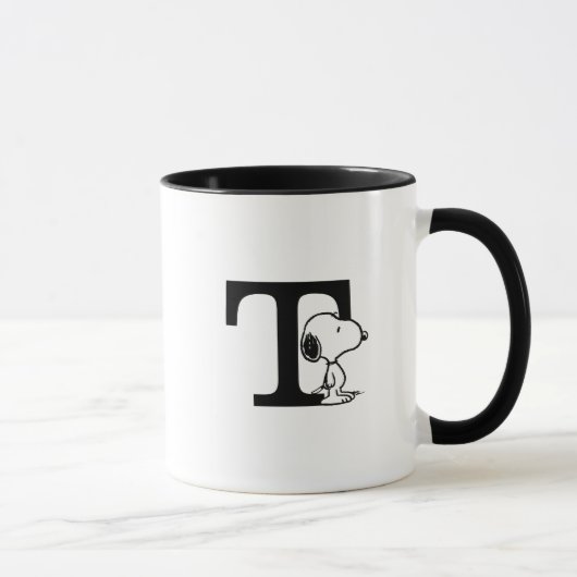 Erdnüsse | Snoopy Monogram T Tasse (Rechts)
