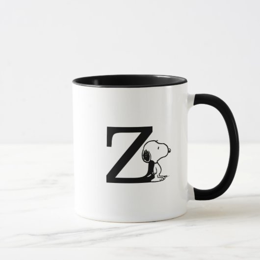 Erdnüsse | Snoopy Monogram Z Tasse (Rechts)
