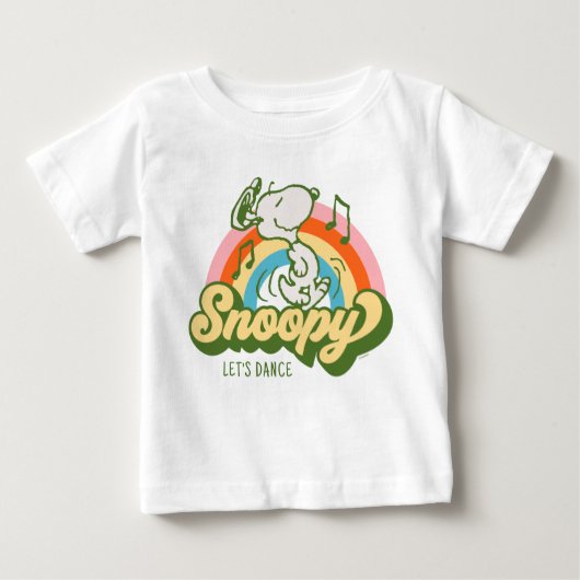 Erdnüsse | Snoopy Music Rainbow Baby T-shirt (Vorderseite)