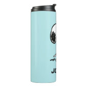 Erdnüsse | Snoopy | Name hinzufügen Thermosbecher (Nach links gedreht)