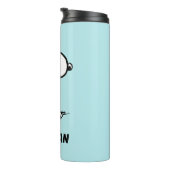 Erdnüsse | Snoopy | Name hinzufügen Thermosbecher (Nach rechts gedreht)