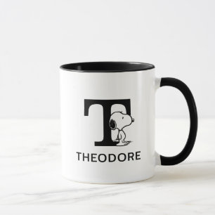 Erdnüsse   Snoopy Name & Monogram T Tasse