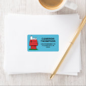 Erdnüsse | Snoopy Napping Adressaufkleber (Insitu)