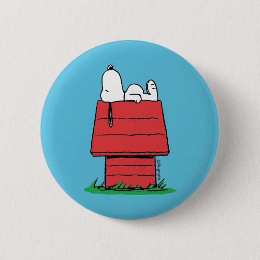 Erdnüsse | Snoopy Napping Button (Vorderseite)